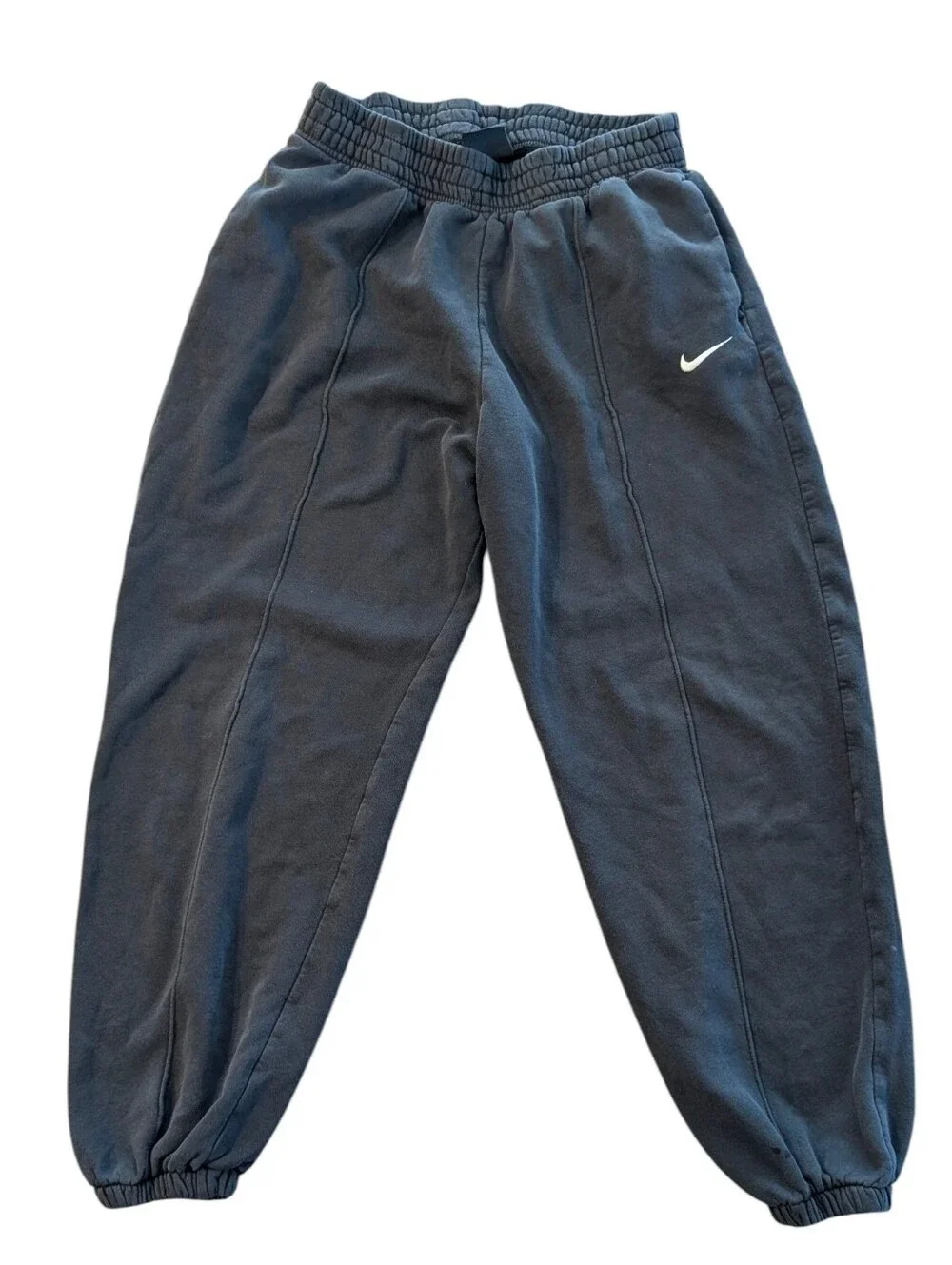 Nike Fleece Sweatpants Bundle Size M Phoenix Oversized High Waist Pin Tuck Black
